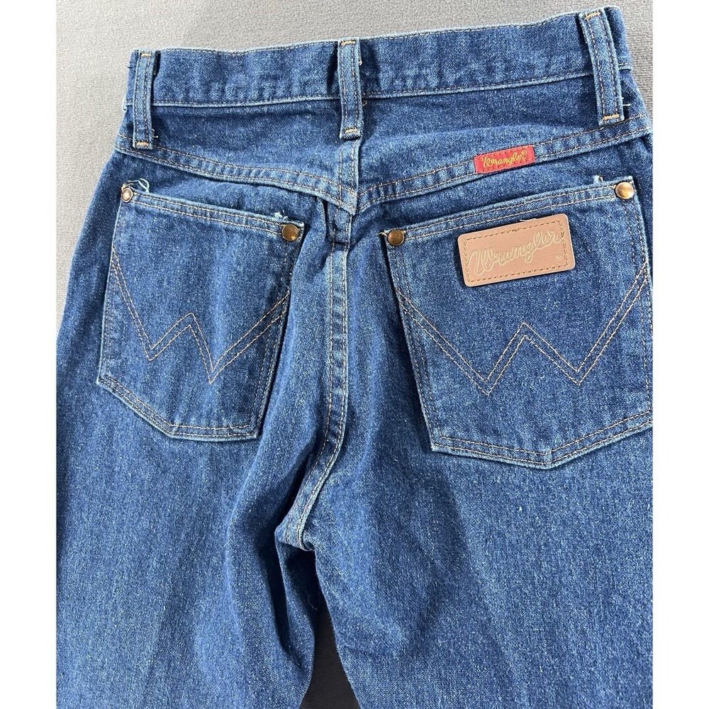 Vintage Wrangler USA Made Jeans Women Jrs. Size 1 x 32 High Rise Straight Leg - Picture 9 of 12
